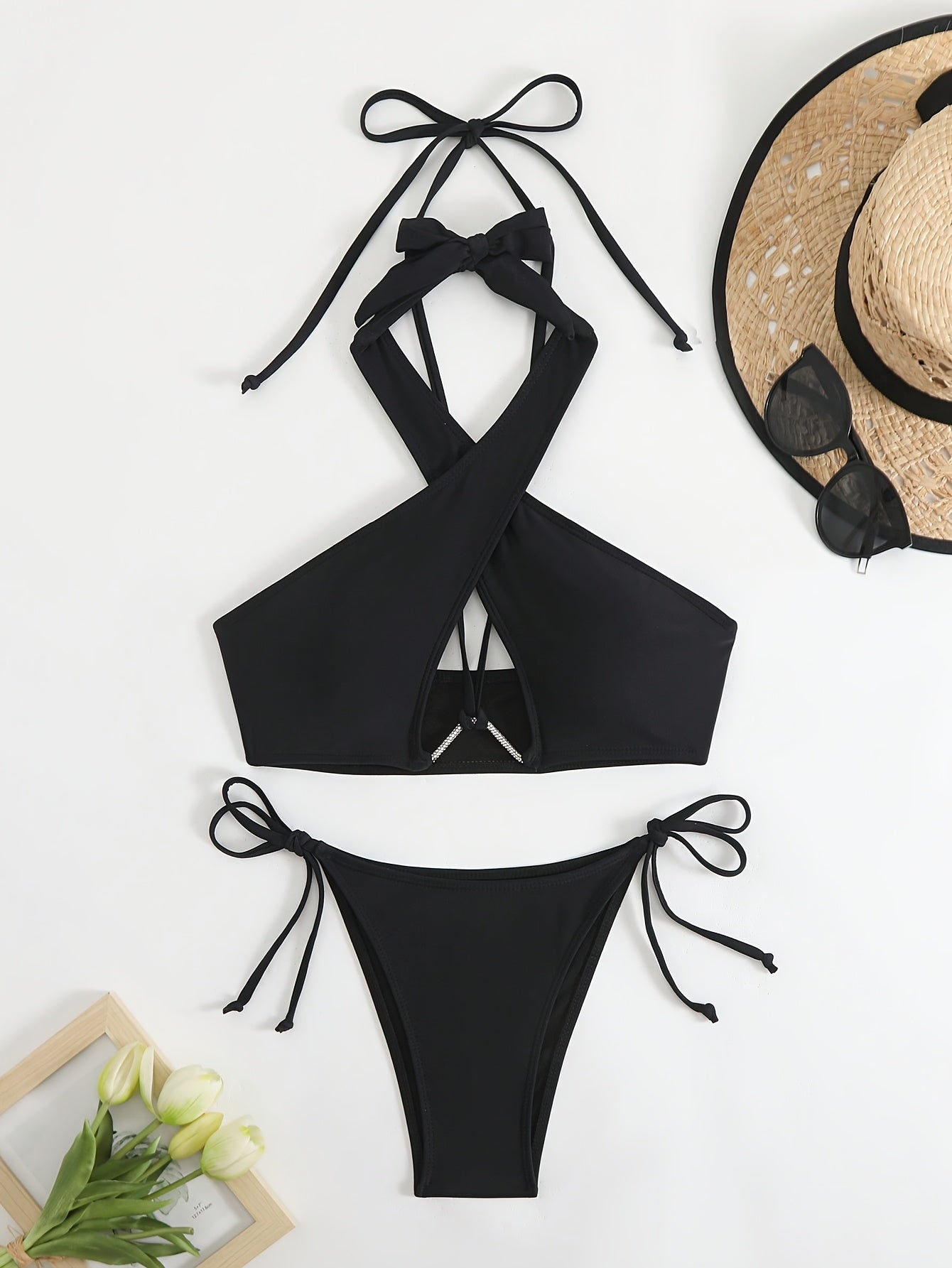 2025 Sexy Black Swimsuit — Elegance and Boldness in One!