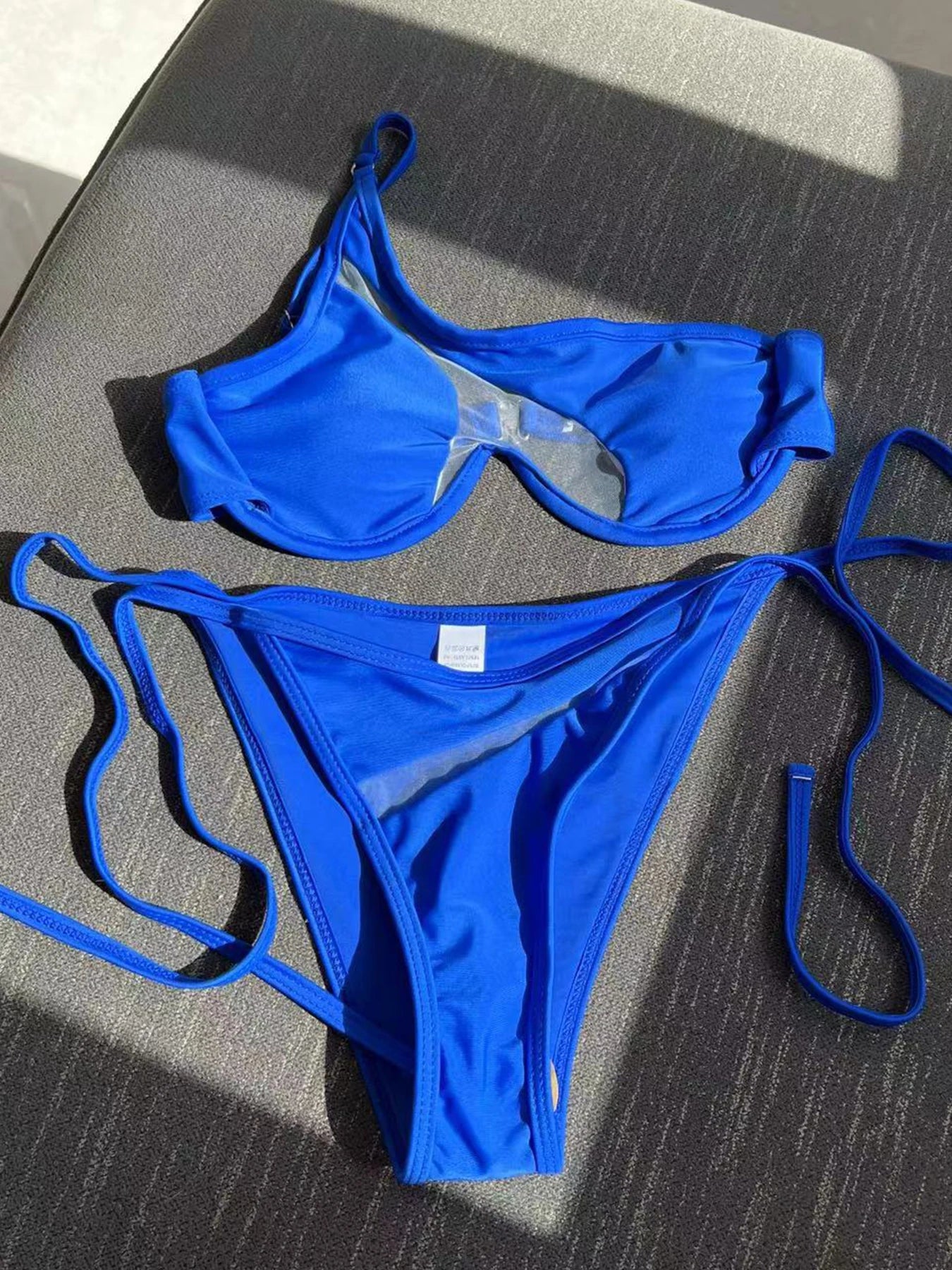 Sexy Mesh Patchwork Bikini Set