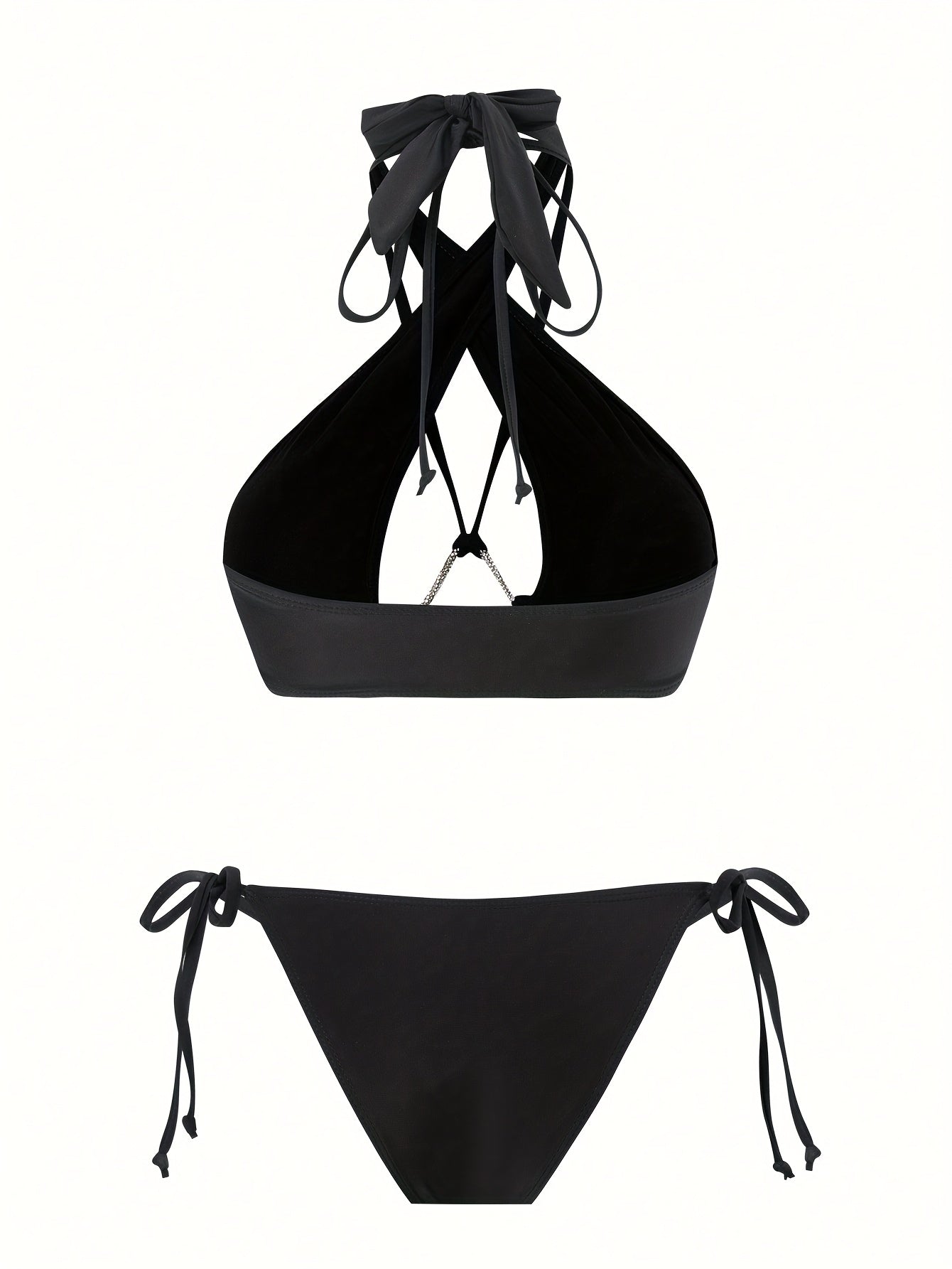 2025 Sexy Black Swimsuit — Elegance and Boldness in One!
