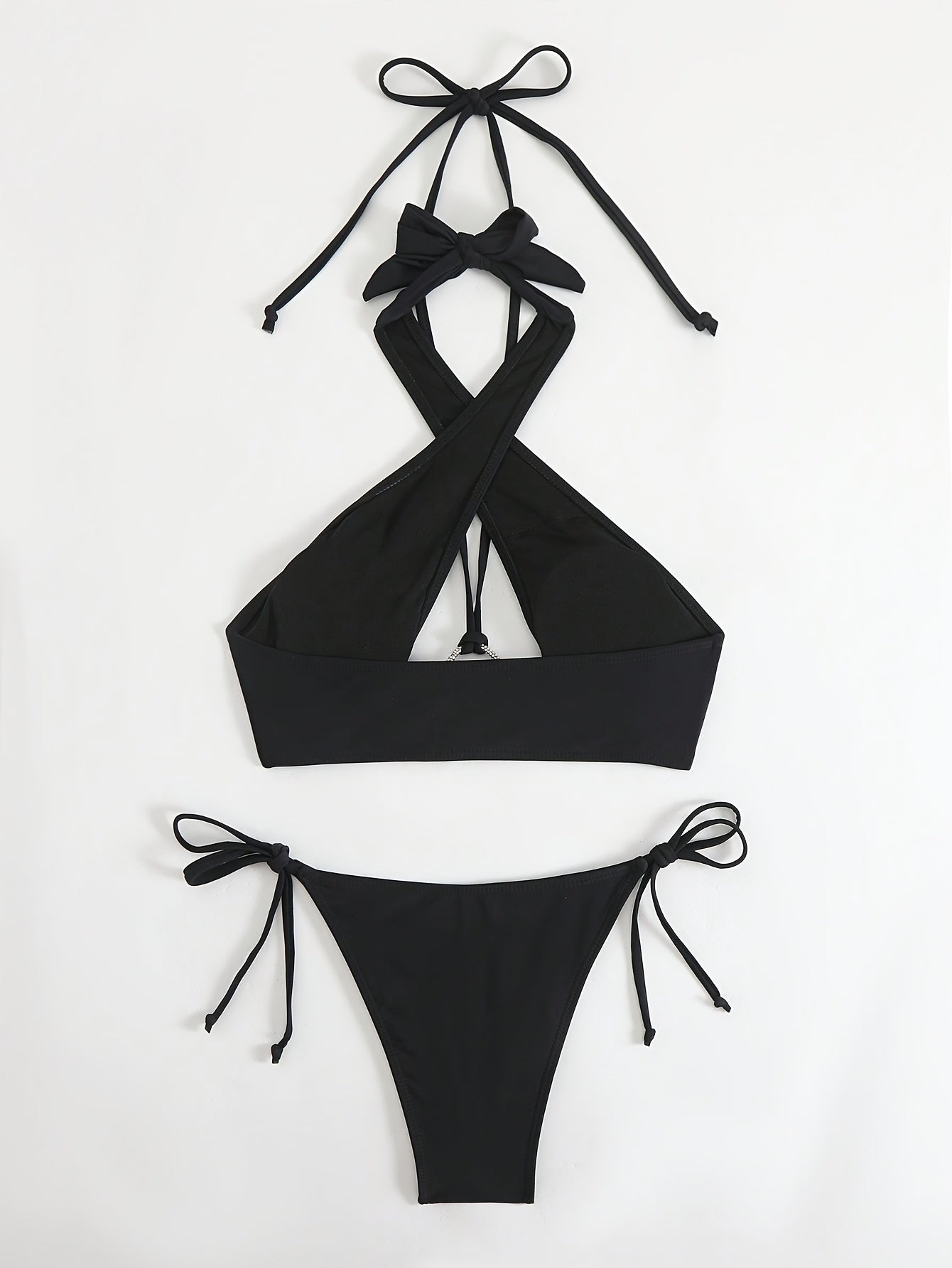 2025 Sexy Black Swimsuit — Elegance and Boldness in One!