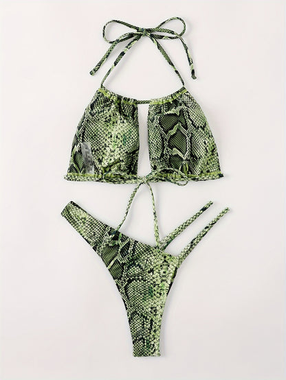 Snakeskin Print Swimsuit