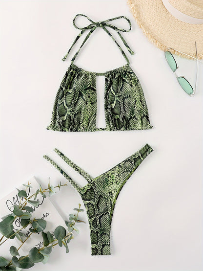 Snakeskin Print Swimsuit