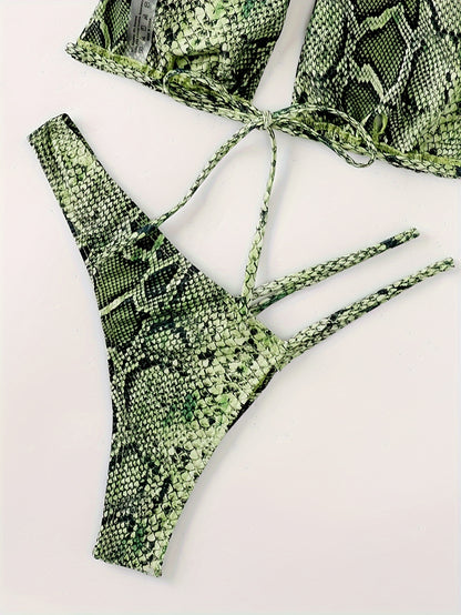 Snakeskin Print Swimsuit