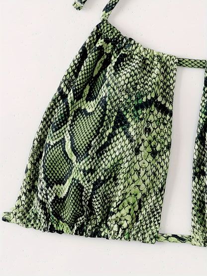 Snakeskin Print Swimsuit