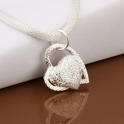 Silver Necklace, Noble Luxury 18 Inches 45cm Jewelry