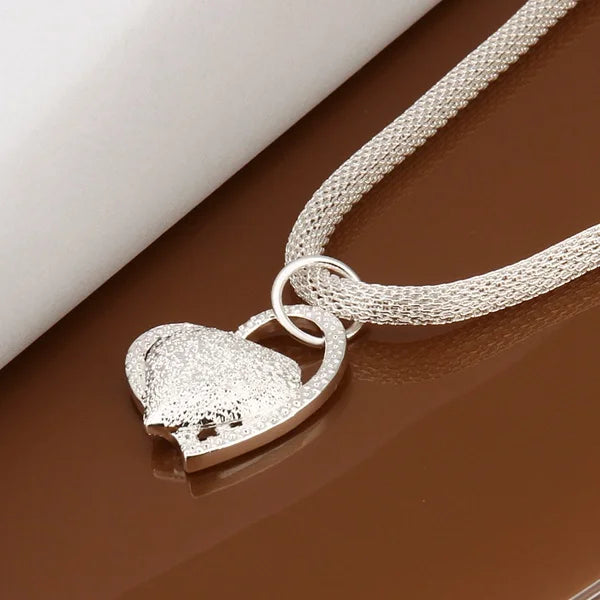 Silver Necklace, Noble Luxury 18 Inches 45cm Jewelry