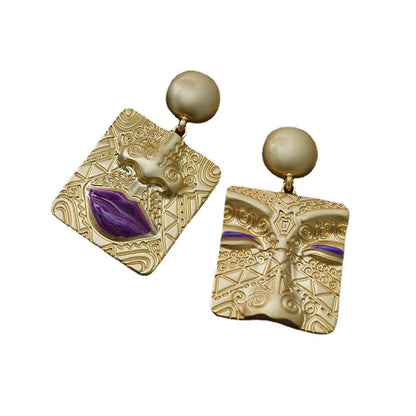 Retro Asymmetrical Earrings