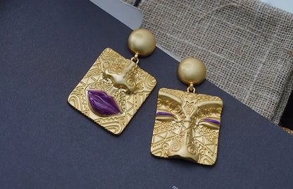 Retro Asymmetrical Earrings