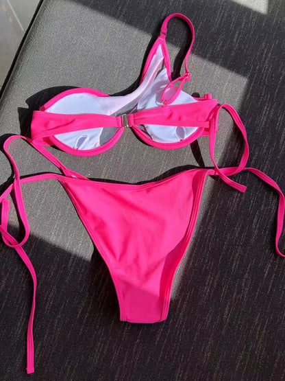 Sexy Mesh Patchwork Bikini Set