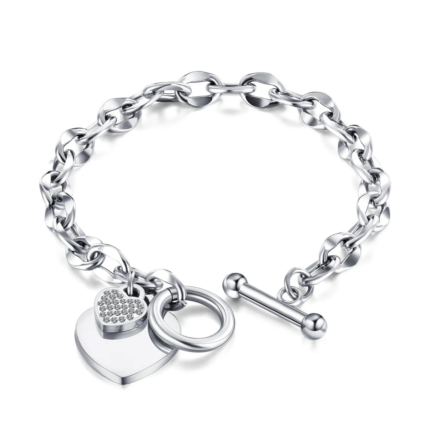 Heart Pendant Bracelet