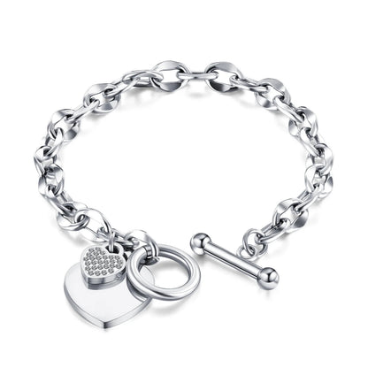 Heart Pendant Bracelet