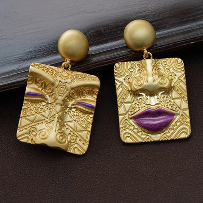 Retro Asymmetrical Earrings