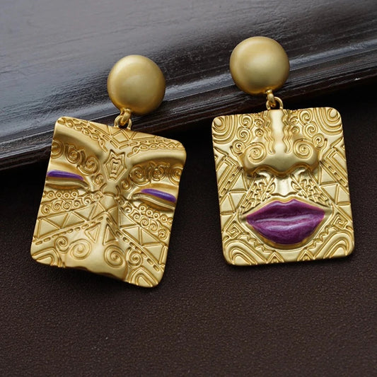 Retro Asymmetrical Earrings