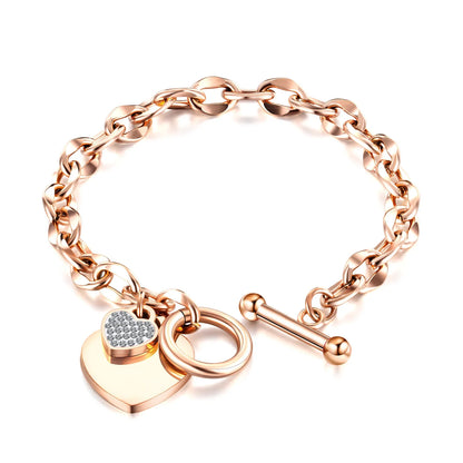 Heart Pendant Bracelet